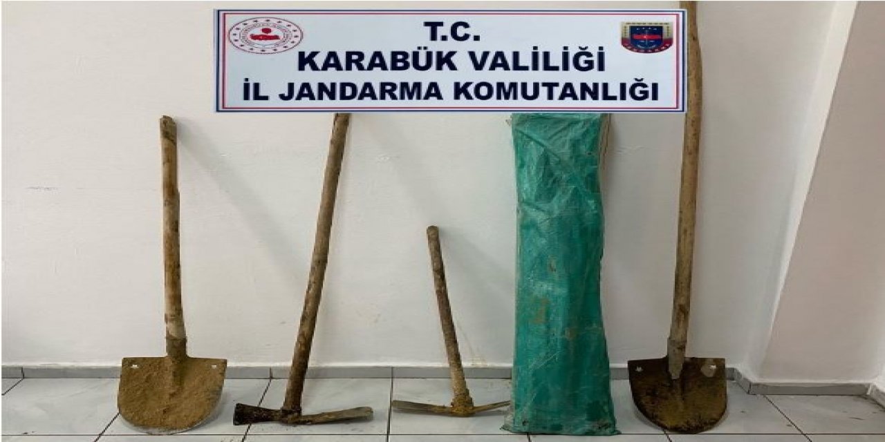 Karabük’te Kaçak Kazı Yapan İki Kişi Suçüstü Yakalandı
