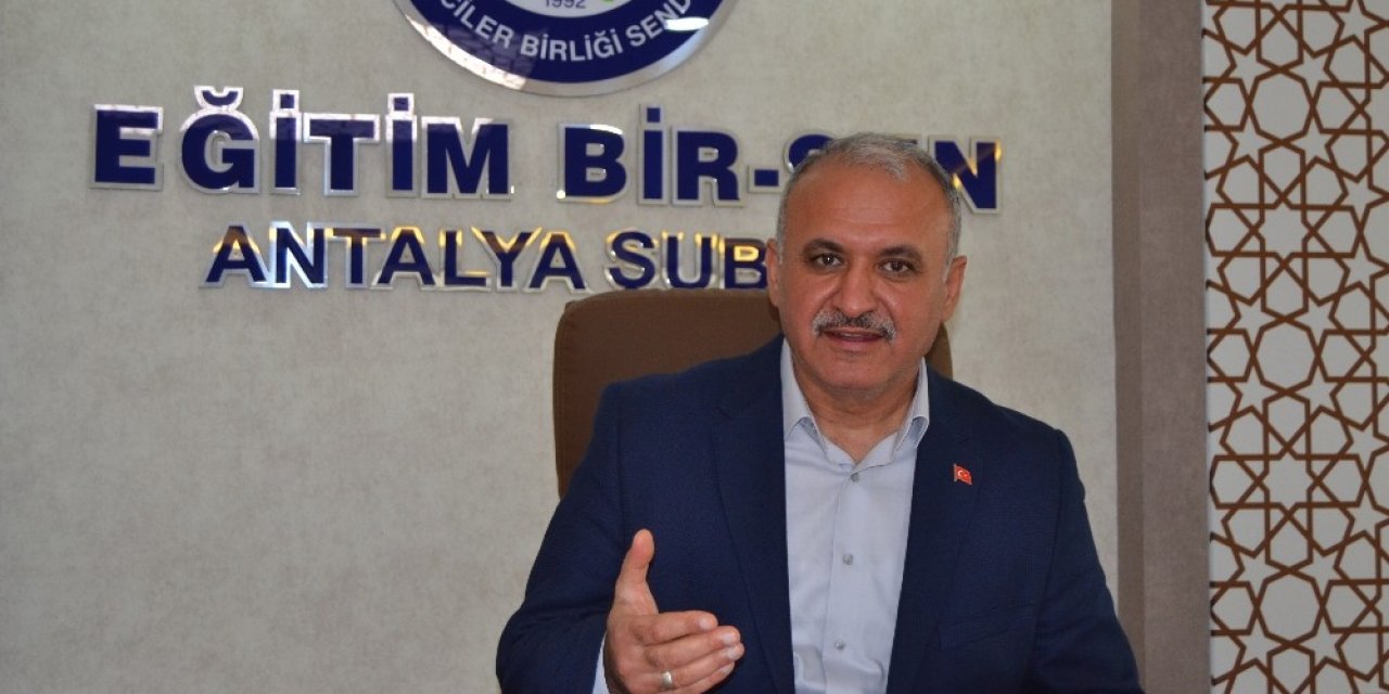 Eğitim Bir-sen Antalya Şube Başkanı Miran: ‘400 Lira Seyyanen Zam İstiyoruz’