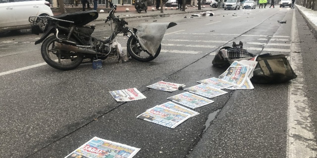 Otomobilin Çarptığı Gazete Dağıtıcısı Hayatını Kaybetti