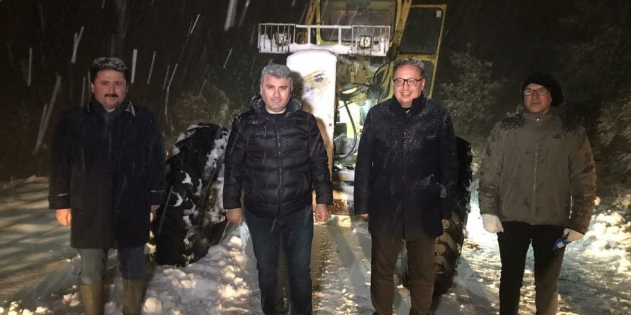 Altıeylül Belediyesinde Kar Nöbeti