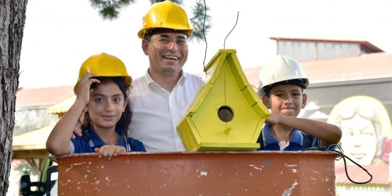 Kepez’den Kuşlara İçin Özel Yuva