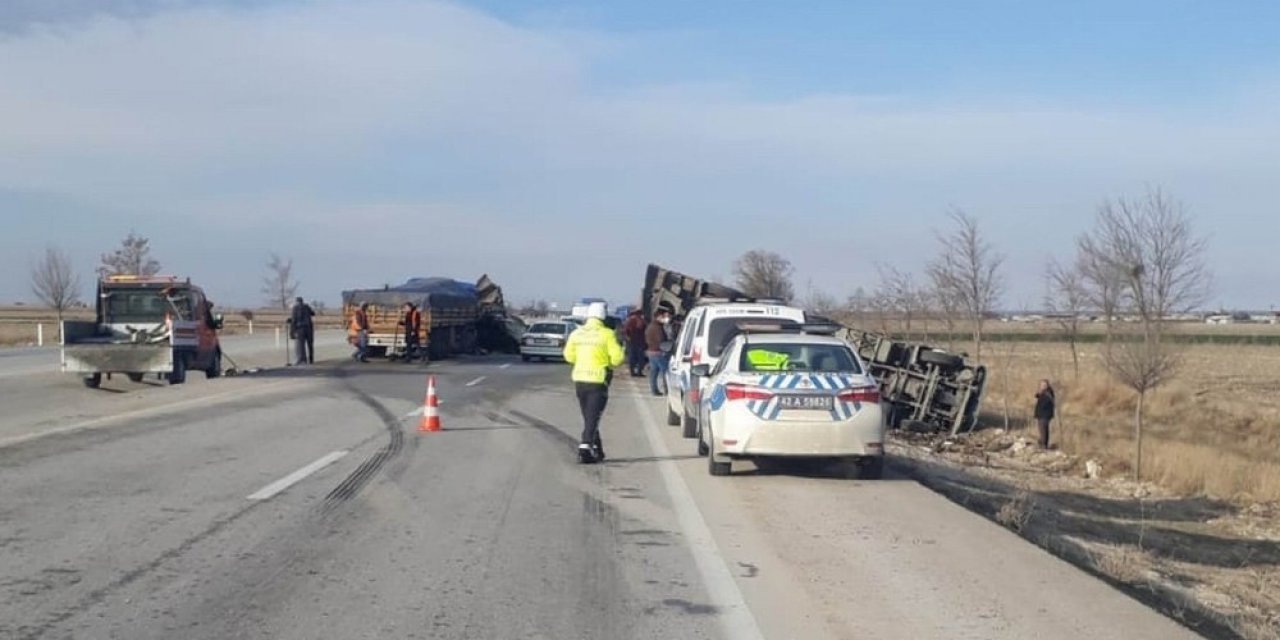Konya’da Trafik Kazası: 1 Yaralı