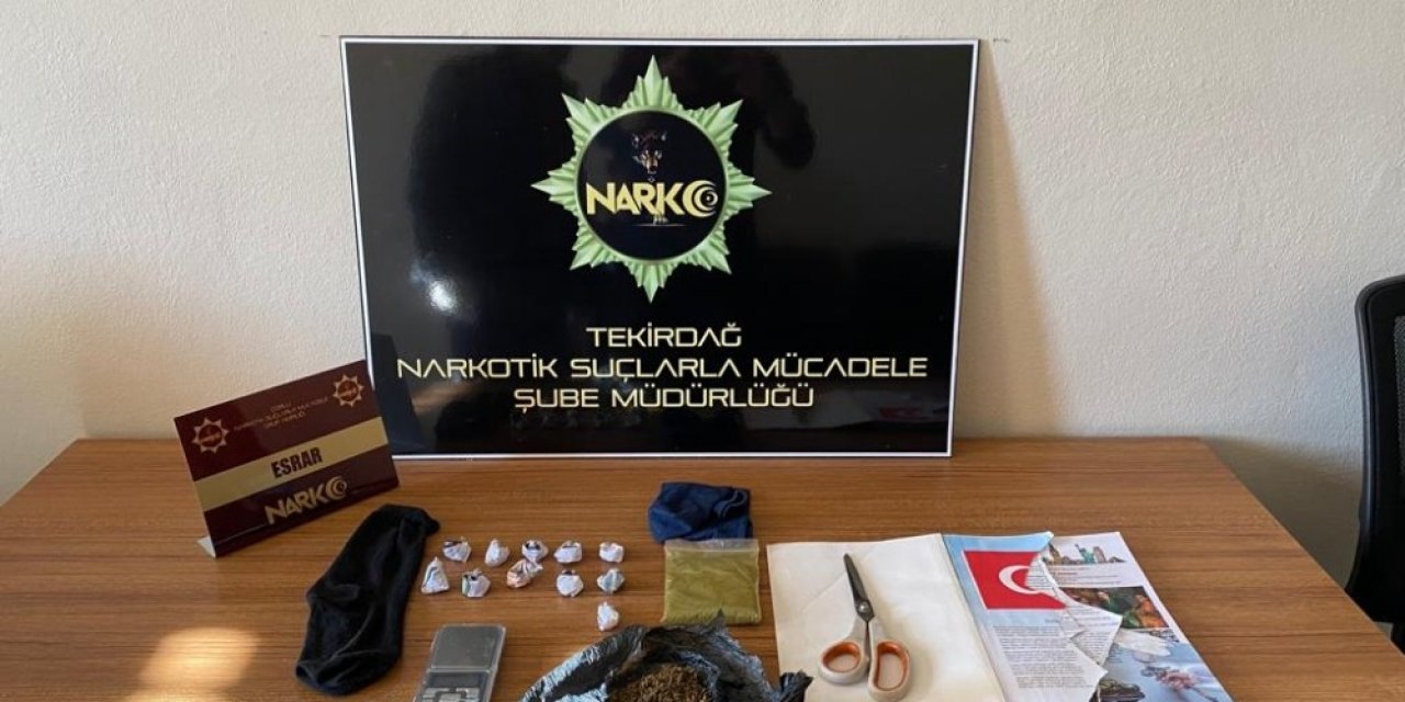 Tekirdağ’da Uyuşturucu Operasyonunda 1 Gözaltı