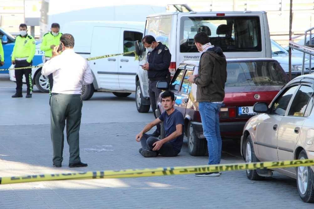 Bekçinin üzerine yürüyen sürücü olay yerinden kaçtı