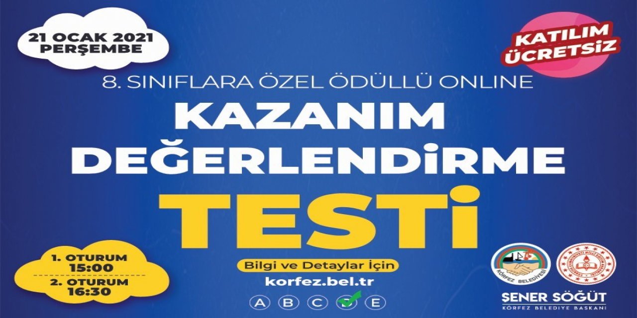 Körfez Belediyesi’nden Online Deneme Sınavı