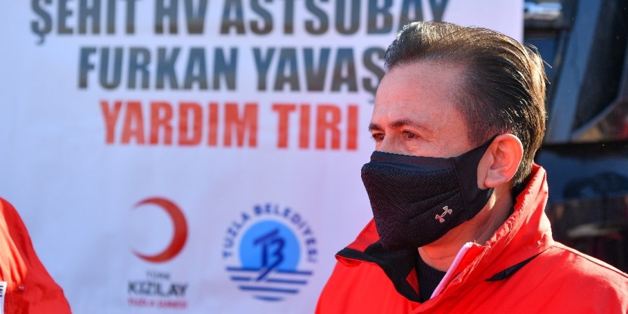 Tuzla’dan Cinderesi Mağdurlarına 163’üncü Tır Yola Çıktı
