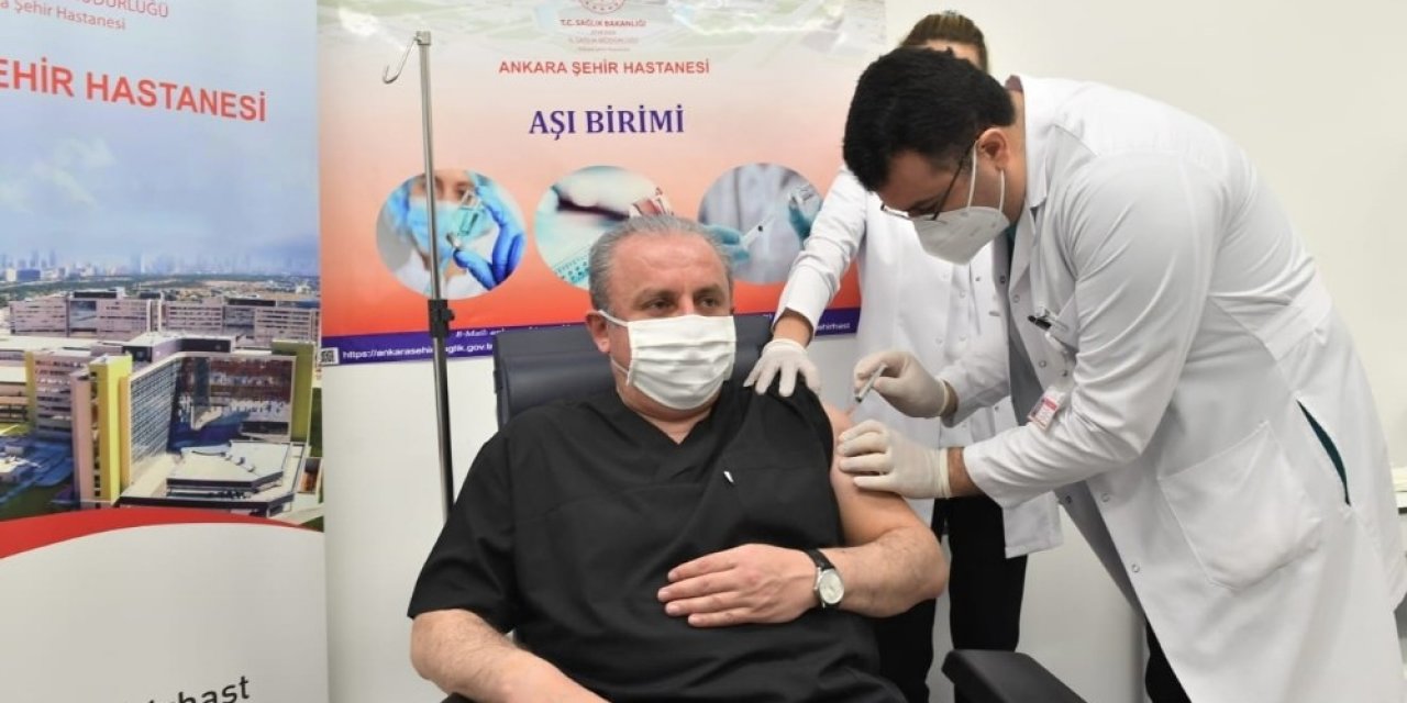 Tbmm Başkanı Mustafa Şentop Covid-19 Aşısı Oldu