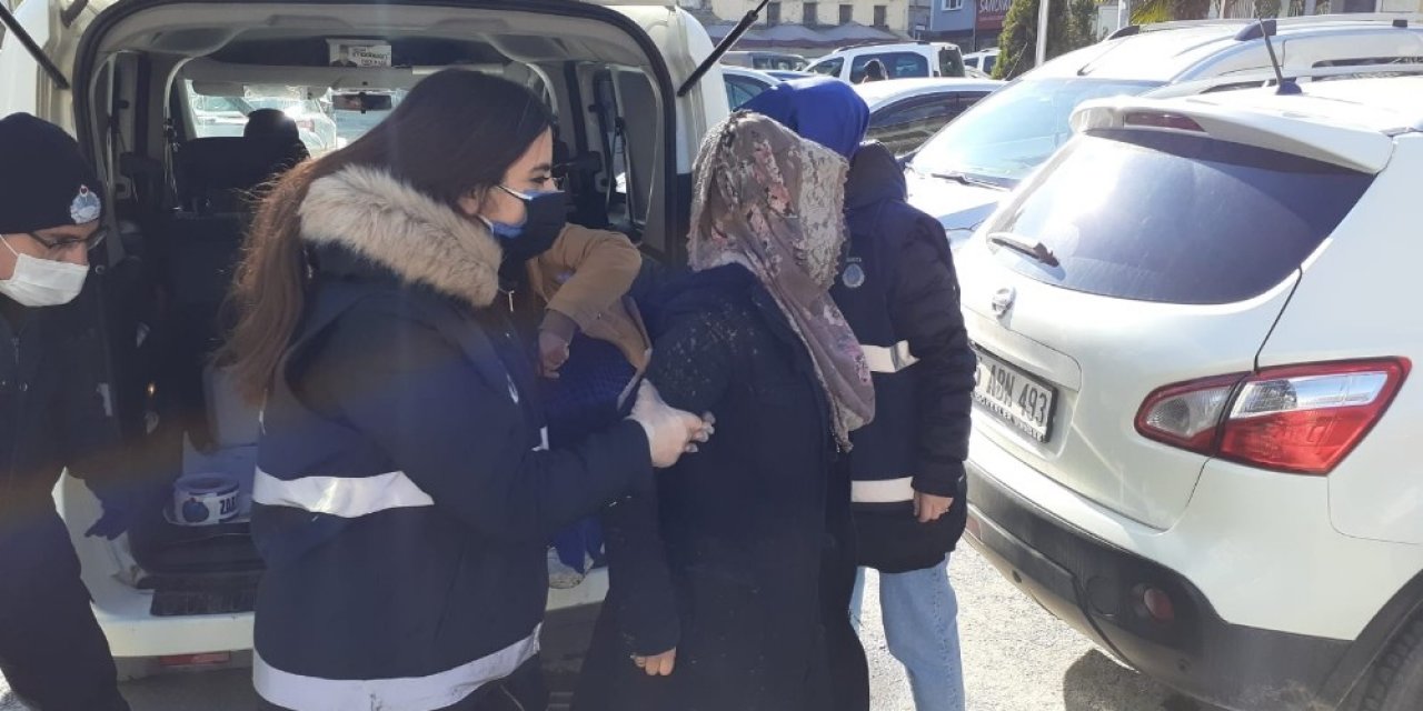 Bafra’da Dilenci Operasyonu