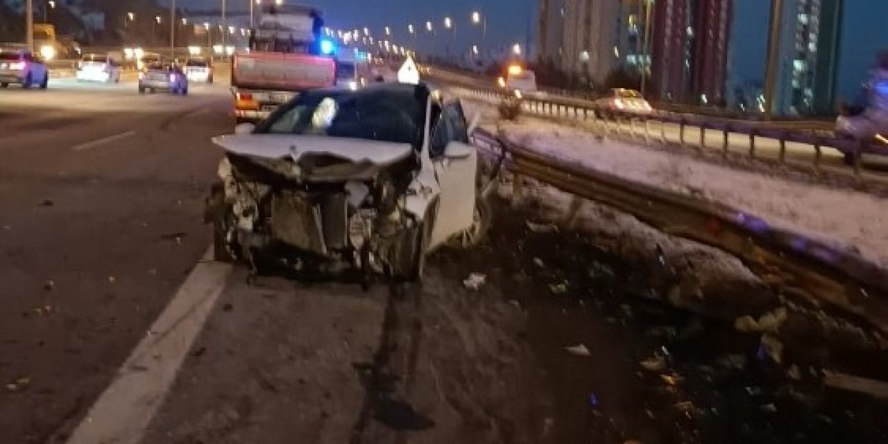 Ankara’da 2 Ayrı Trafik Kazasıı: 3 Yaralı
