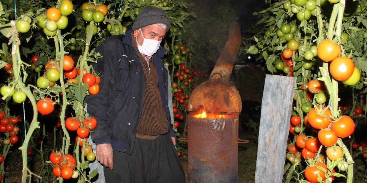 Meteoroloji Uyardı, Üreticiler Zirai Don Nöbeti Tuttu