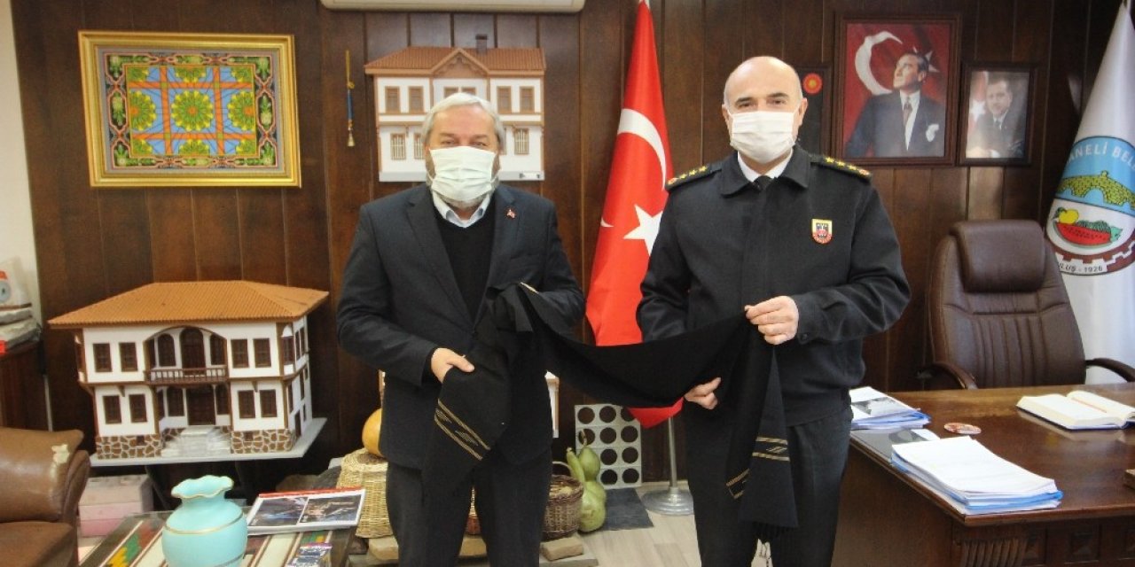 İl Jandarma Komutanı Sandal’dan Başkan Şahin’e Ziyaret