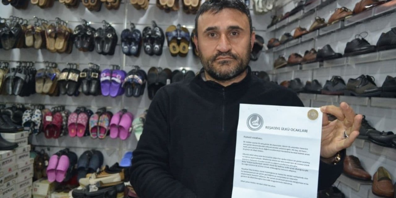 İş Yerini Açan Esnaf Zarf İçinde 1 Lira İle Karşılaştı