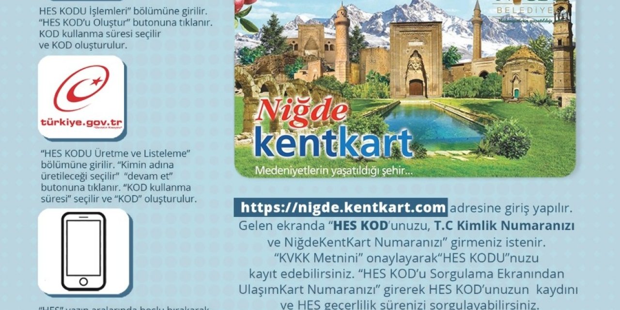 Niğde’de Ulaşımda ’hes Kodu’ Dönemi