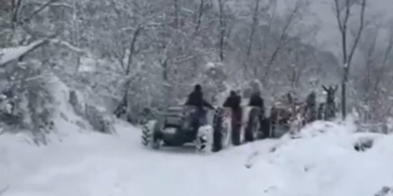 Karda Traktörlerle Drift