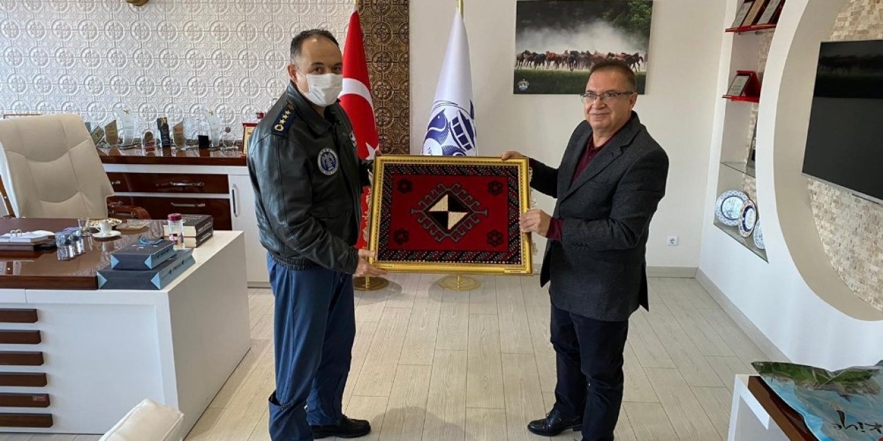 Komutan Koltukoğlu’dan Başkan Kazgan’a Ziyaret