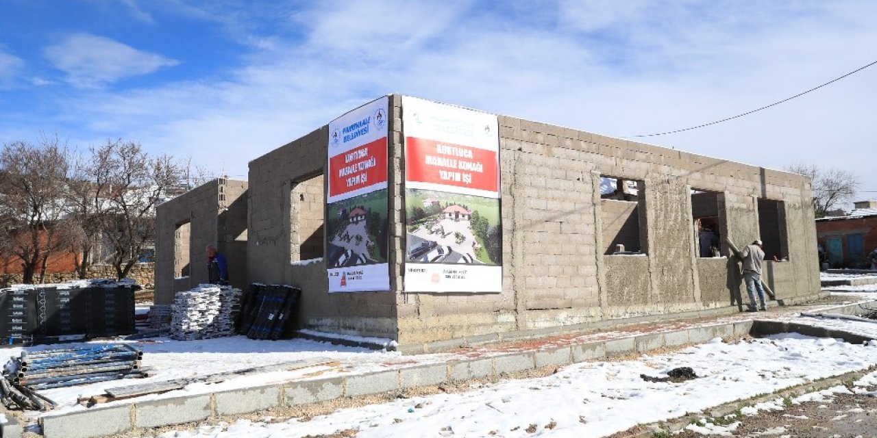 İkinci Mahalle Konağının Yapımı Devam Ediyor