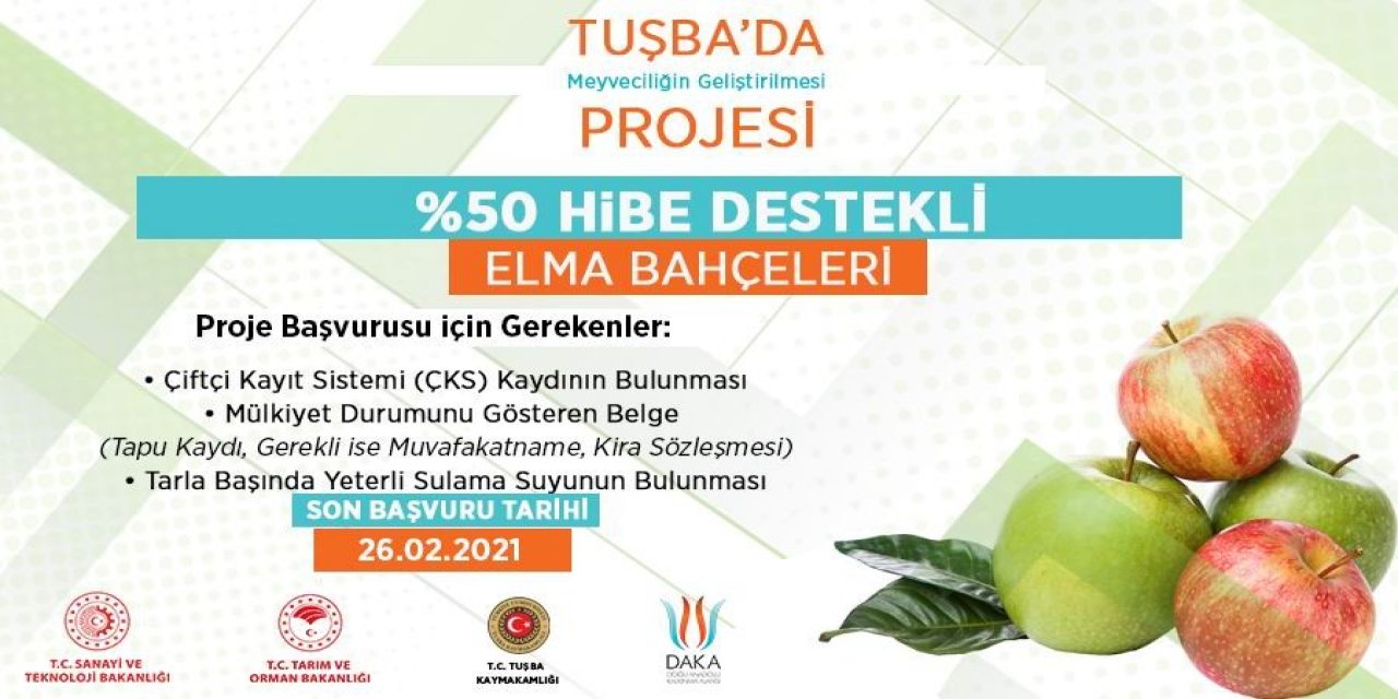 Dap Ve Daka’dan Elma Bahçelerine Yüzde 50 Hibe Desteği