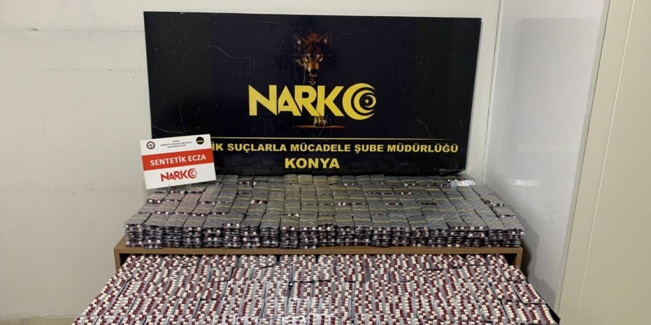 Konya’da 35 Bin 616 Uyuşturucu Hap Ele Geçirildi