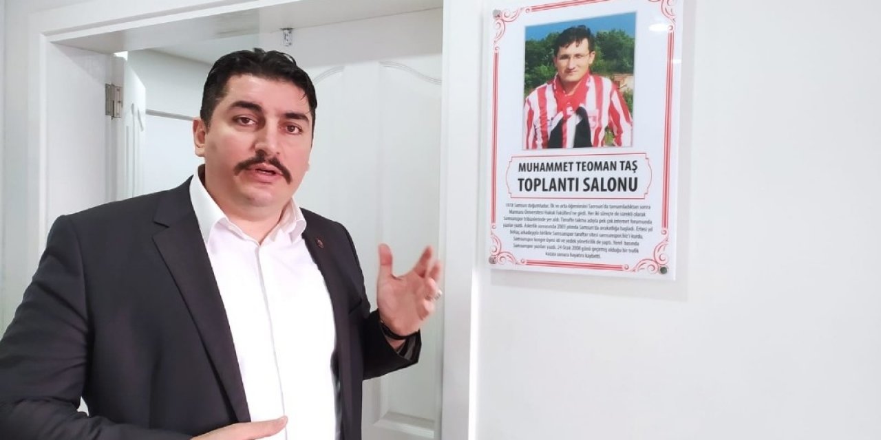 Samsunsporlular M. Teoman Taş’ı Unutulmadı