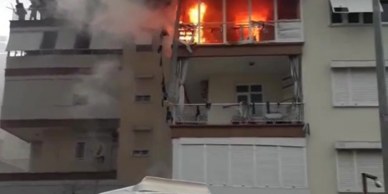 Antalya’da Daire Alev Topuna Döndü