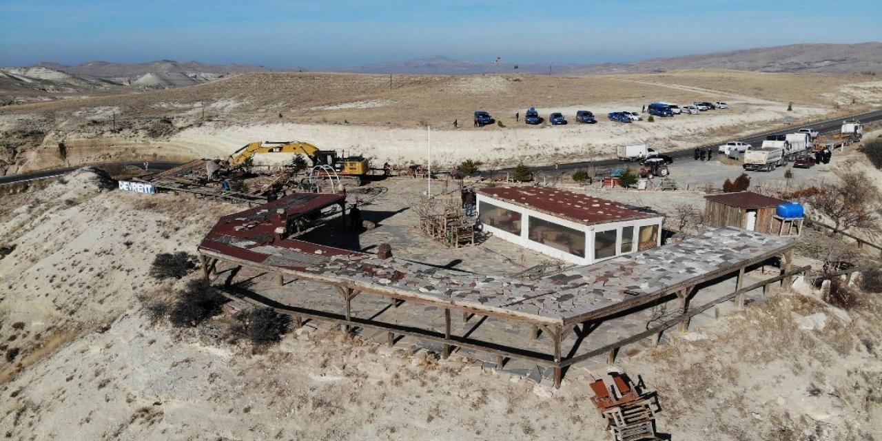 Kapadokya’da 25 Kaçak Yapı Daha Yıkıldı