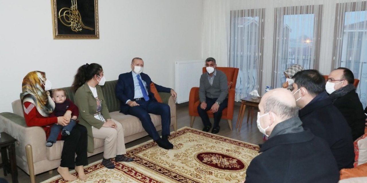 Cumhurbaşkanı Erdoğan’dan Ev Ziyareti