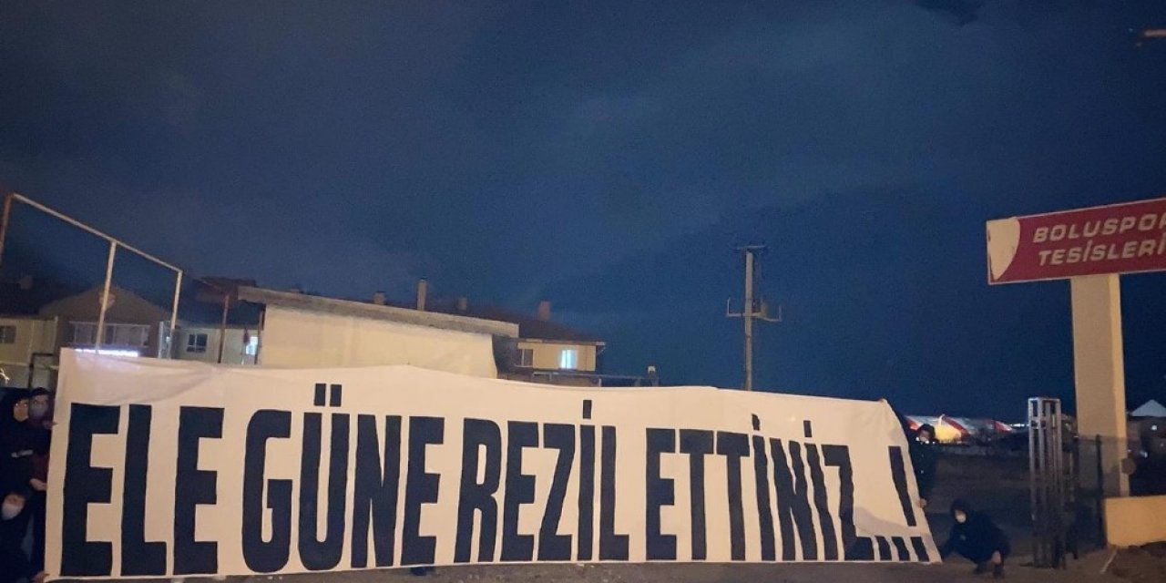 Boluspor Taraftarından Pankartlı Tepki