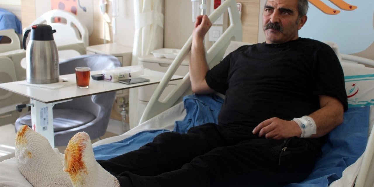 Sibirya Soğukları Tır Şoförünün Ayaklarını Dondurdu