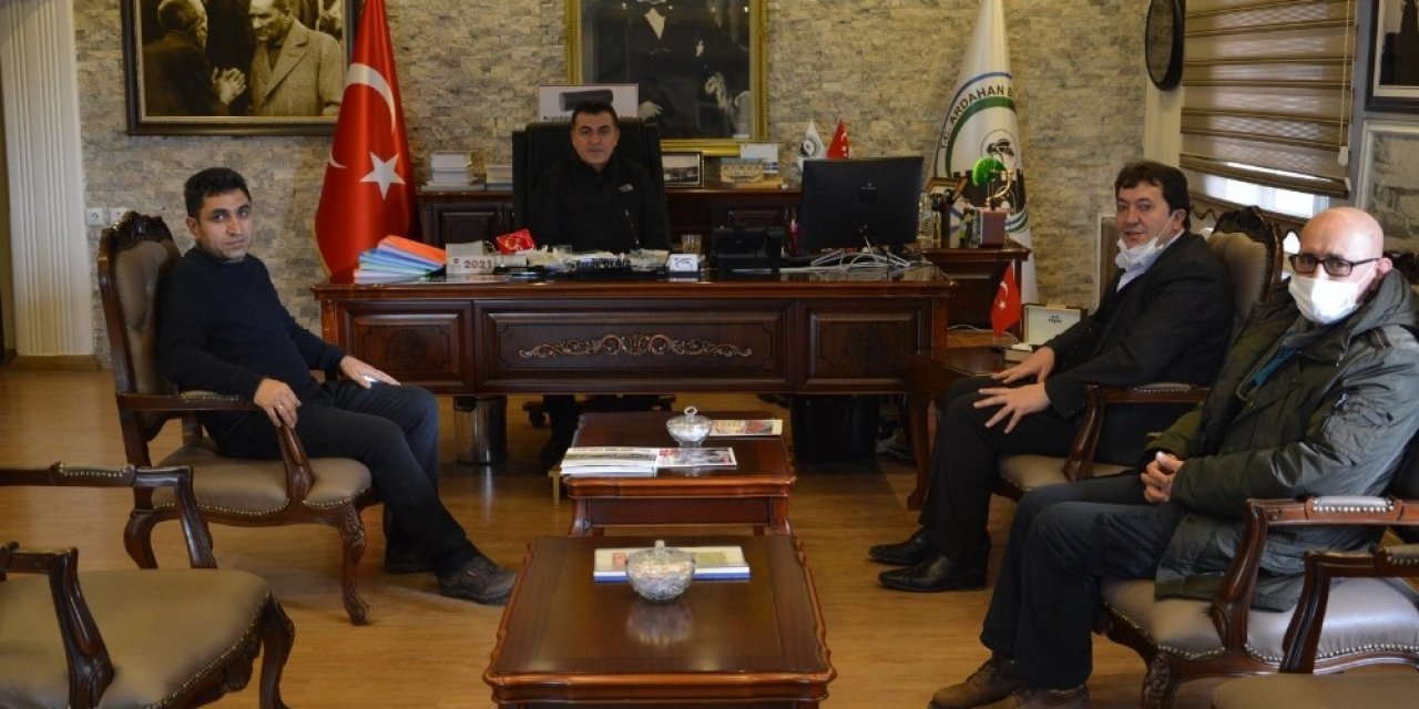 İ̇ha Erzurum Bölge Müdürü Türkez, Belediye Başkanı Demir’i Ziyaret Etti