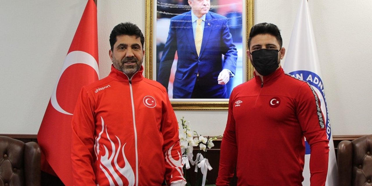 Adü’lü Milli Güreşçi Arslan, Rektör Aldemir İle Görüştü