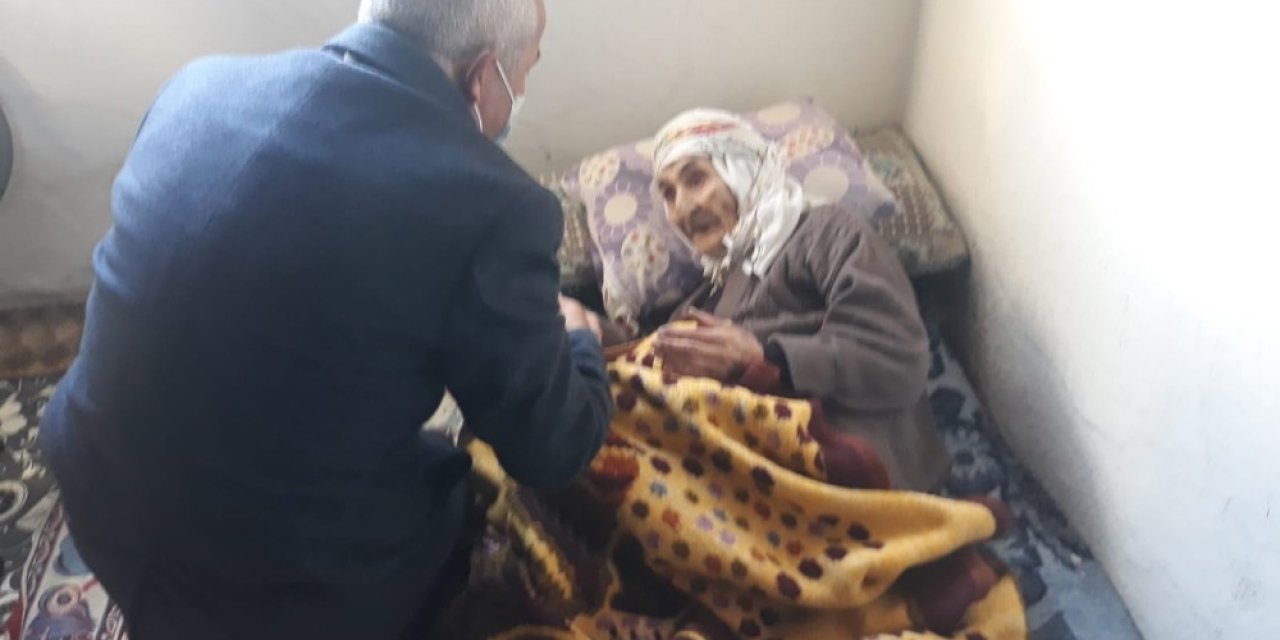 Başkan Ensari’den 110 Yaşındaki Nineye Ziyaret