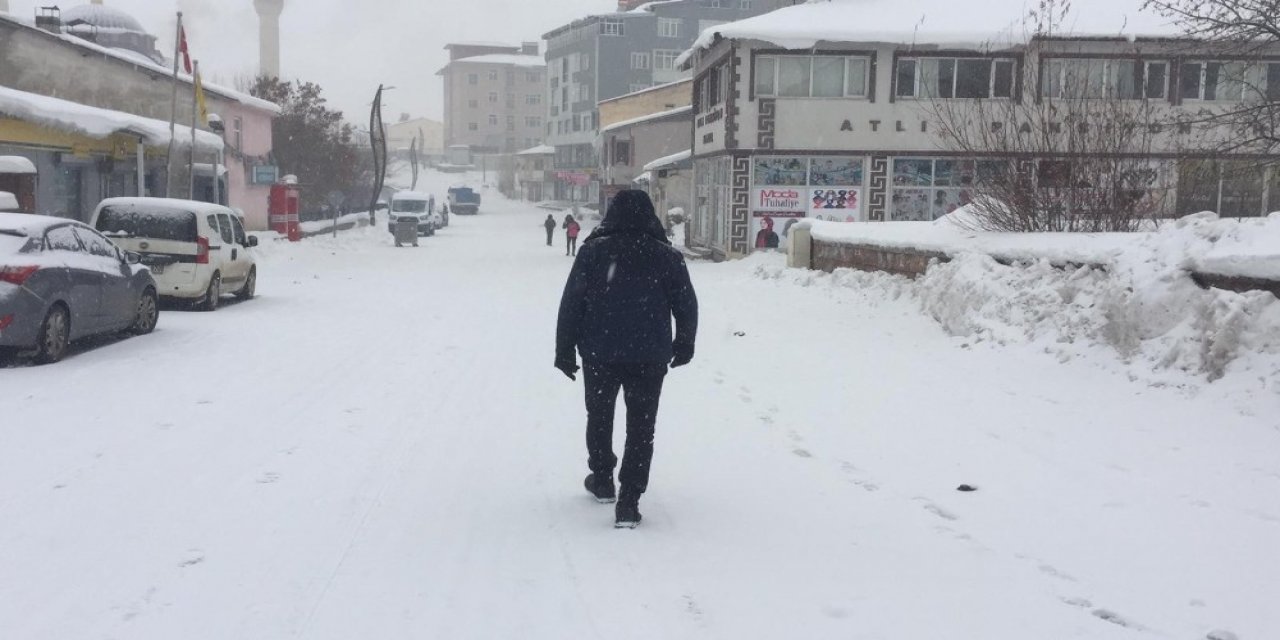 Bingöl’de Kar Yeniden Etkisini Gösterdi