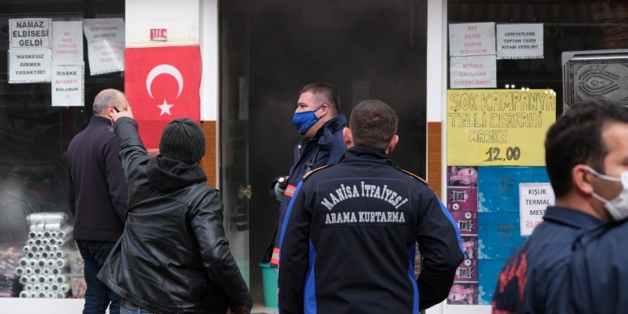 Manisa’da İş Yerinde Çıkan Yangın Korkuttu