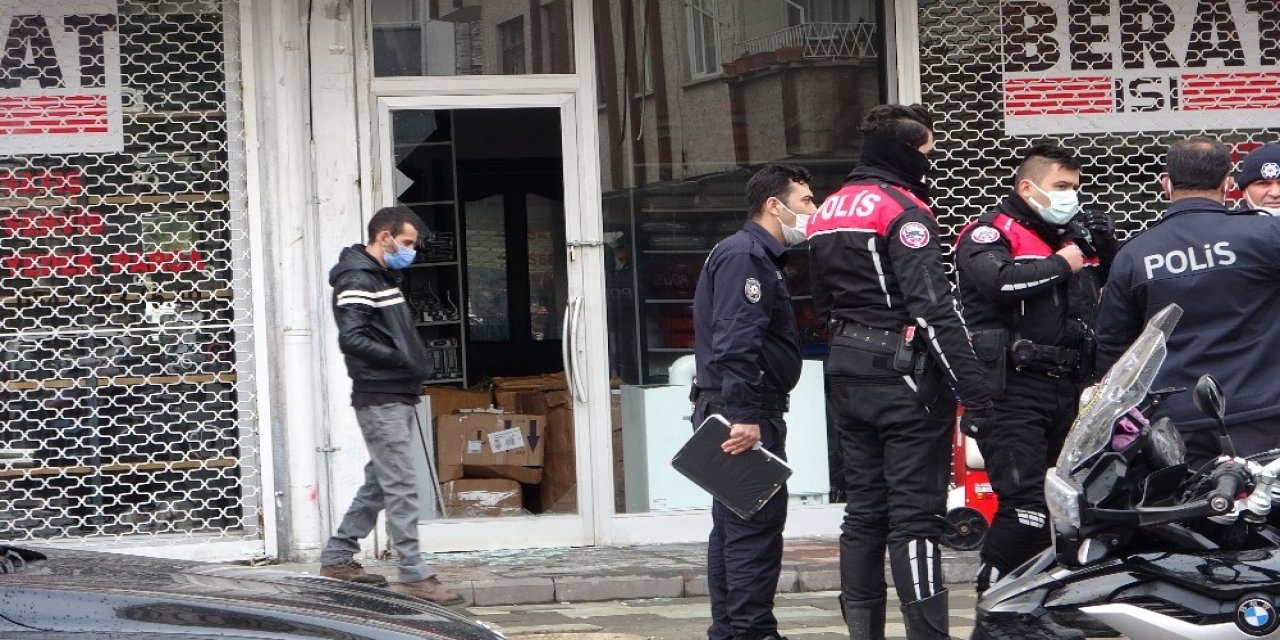 İ̇ş Yerine Pompalı Saldırı: 1 Yaralı