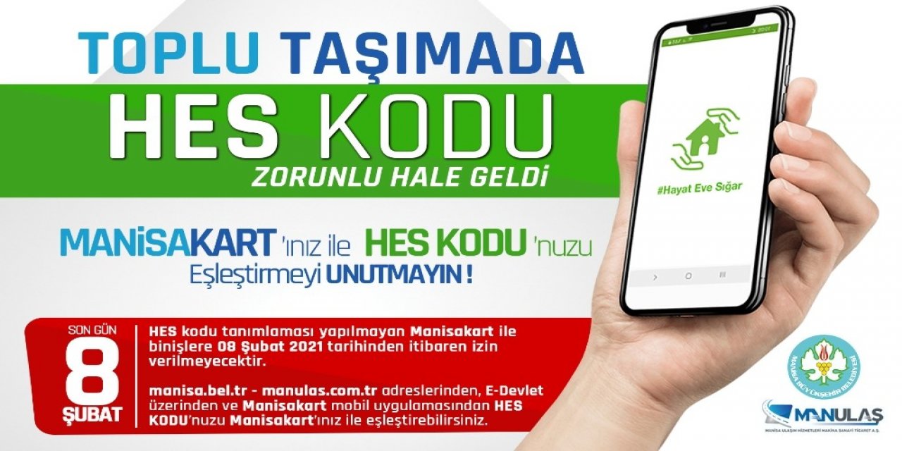 Manisakart’ın Hes Kodu İle Eşleştirilmesinde Son Gün 8 Şubat