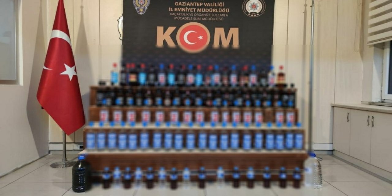Gaziantep’te Kaçak İçki Operasyonu