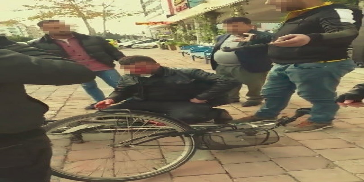 Meydan Dayağı Yiyen Bisikletli Taciz Zanlısı Tutuklandı