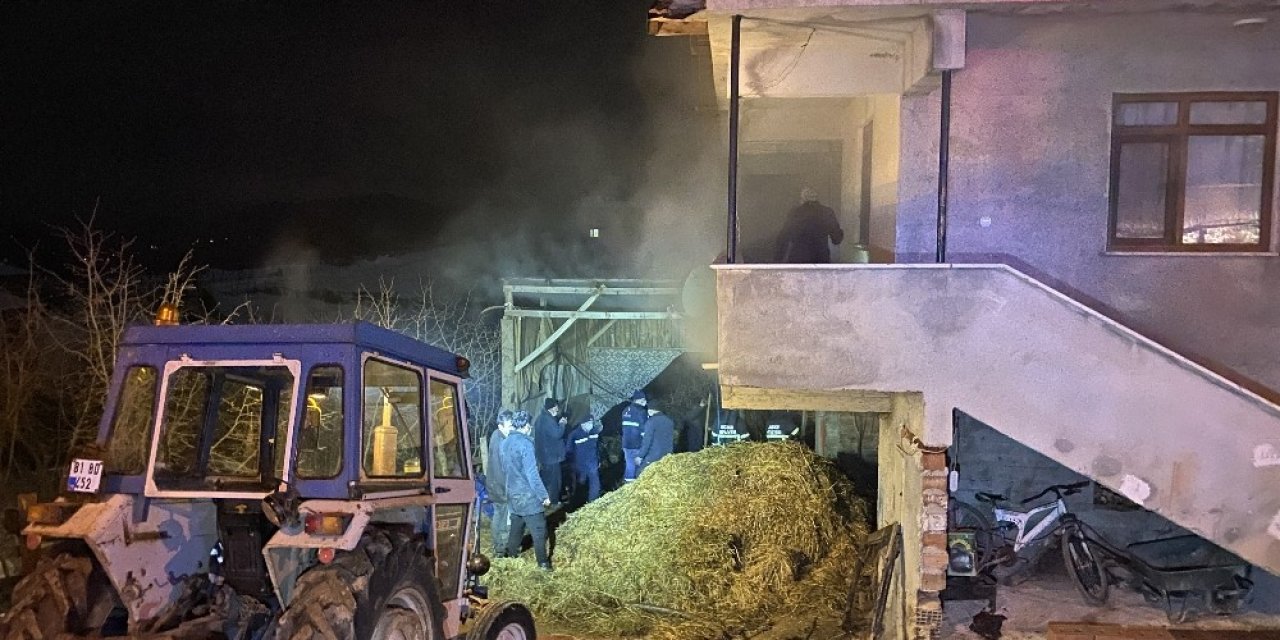 Yangını Söndürmeye Çalışanlar Dumandan Etkilendi