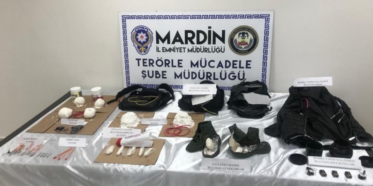Mardin’de Spor Çantasına Gizlenmiş Patlayıcı Madde Ve Bomba Ele Geçirildi