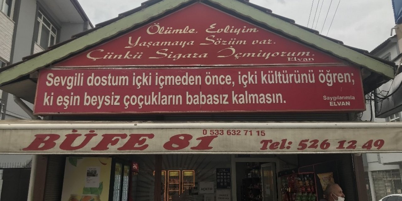 Bu Büfede Derdi Olana Alkol Satılmıyor