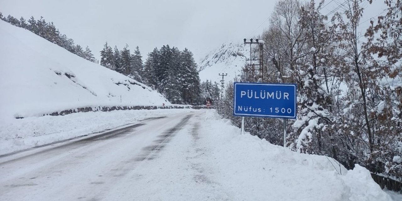 Kar Nedeniyle Kapatılan Tunceli-erzincan Karayolu Tüm Araç Geçişlerine Açıldı