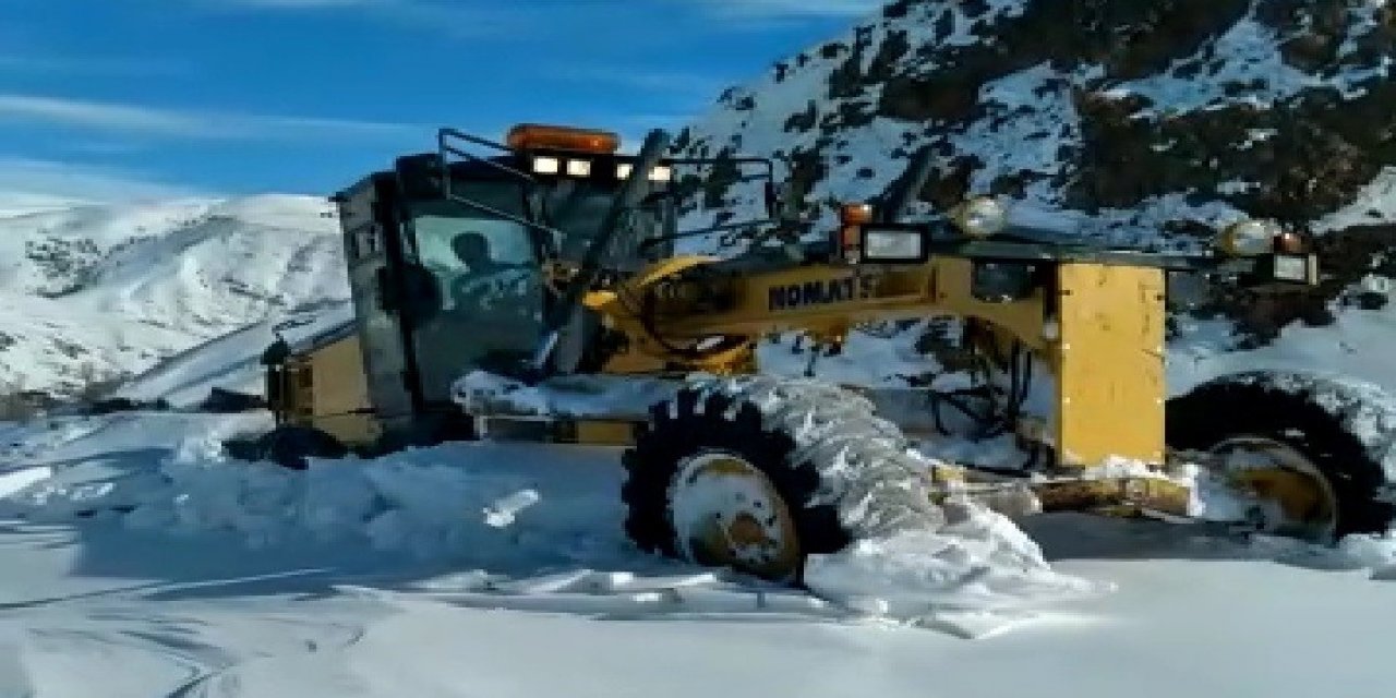 Bingöl’de Kar, 281 Köy Yolunu Ulaşıma Kapattı