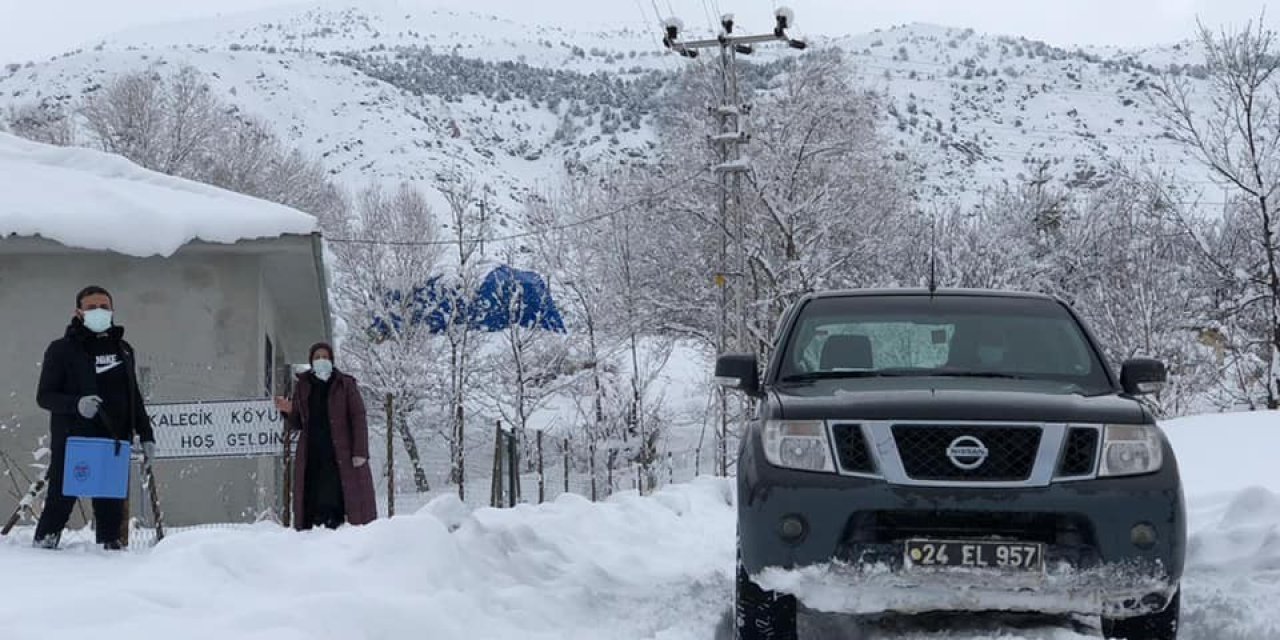 Vefakar Sağlıkçılar Aşı İçin Karlı Yolları Aştılar