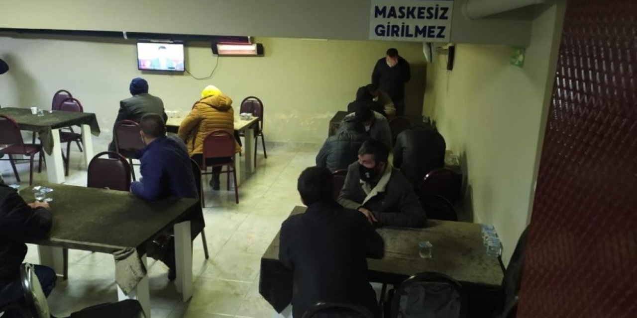Kumarhanede Pişkinliğin Böylesi ’maskesiz Girilmez’ Yazısı