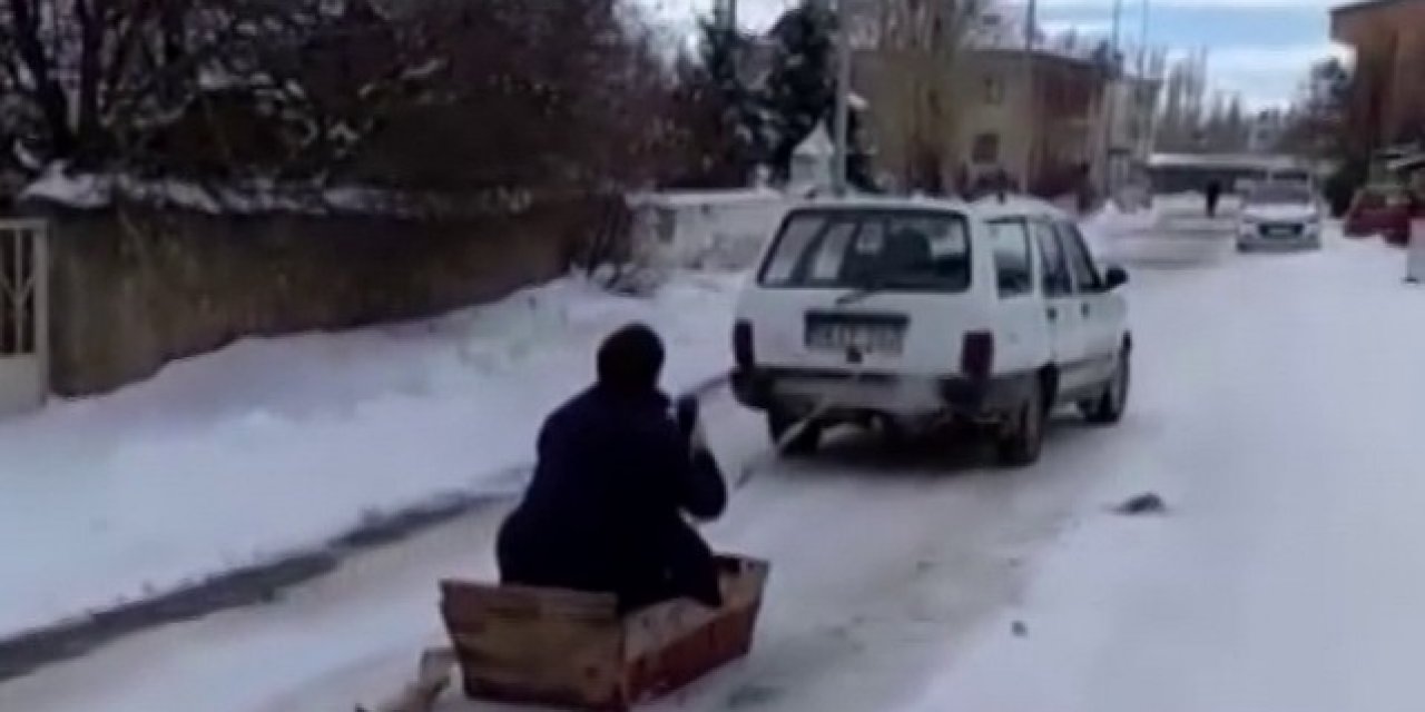 Eşek Yemliği Kızak Oldu
