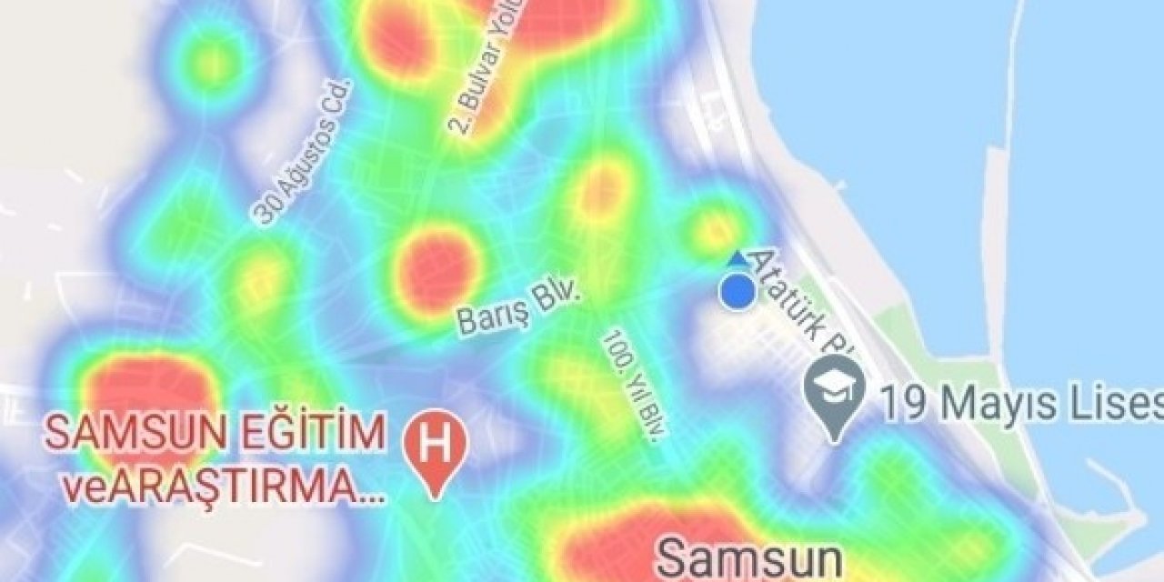 Samsun’da Haritada Risk Artıyor