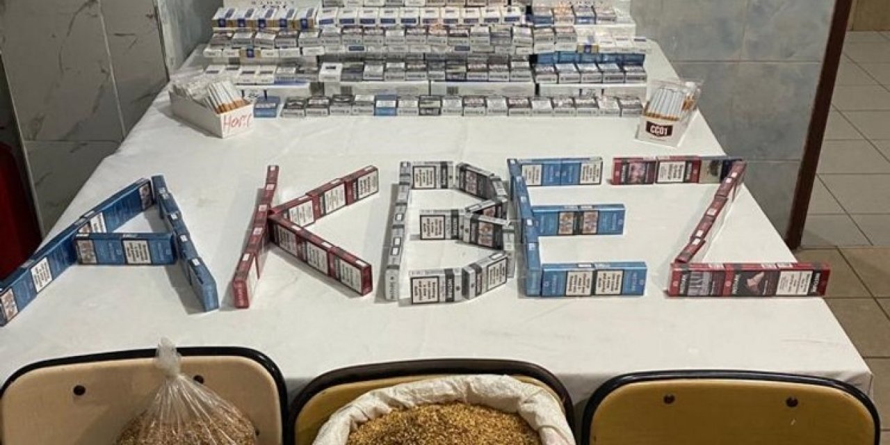 Hassa’da Kaçak Sigara Ve Tütün Operasyonu