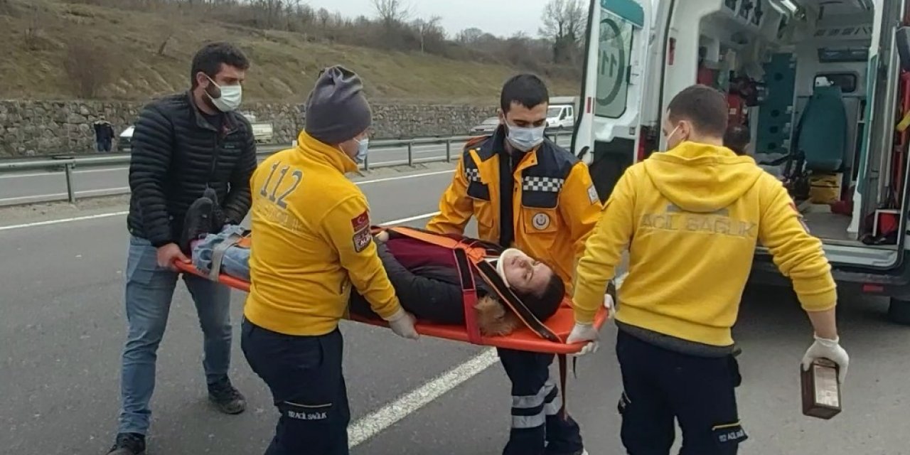 Kontrolden Çıkan Otomobil Takla Attı: 1’i Bebek 4 Yaralı