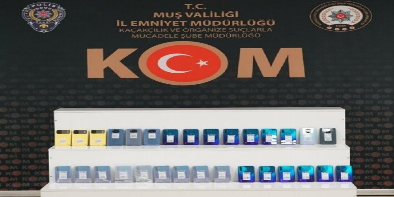 Muş’ta Gümrük Kaçağı Cep Telefonları Ele Geçirildi