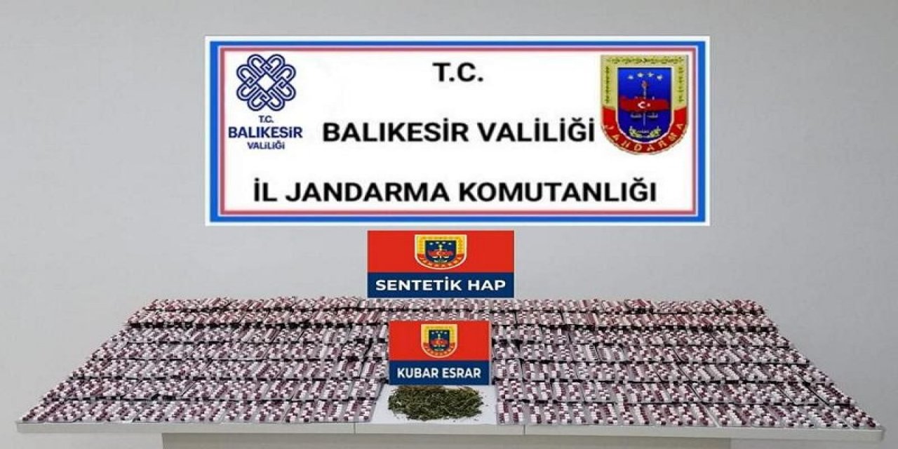 Balıkesir’de Uyuşturucu Hap Ve Esrar Operasyonu